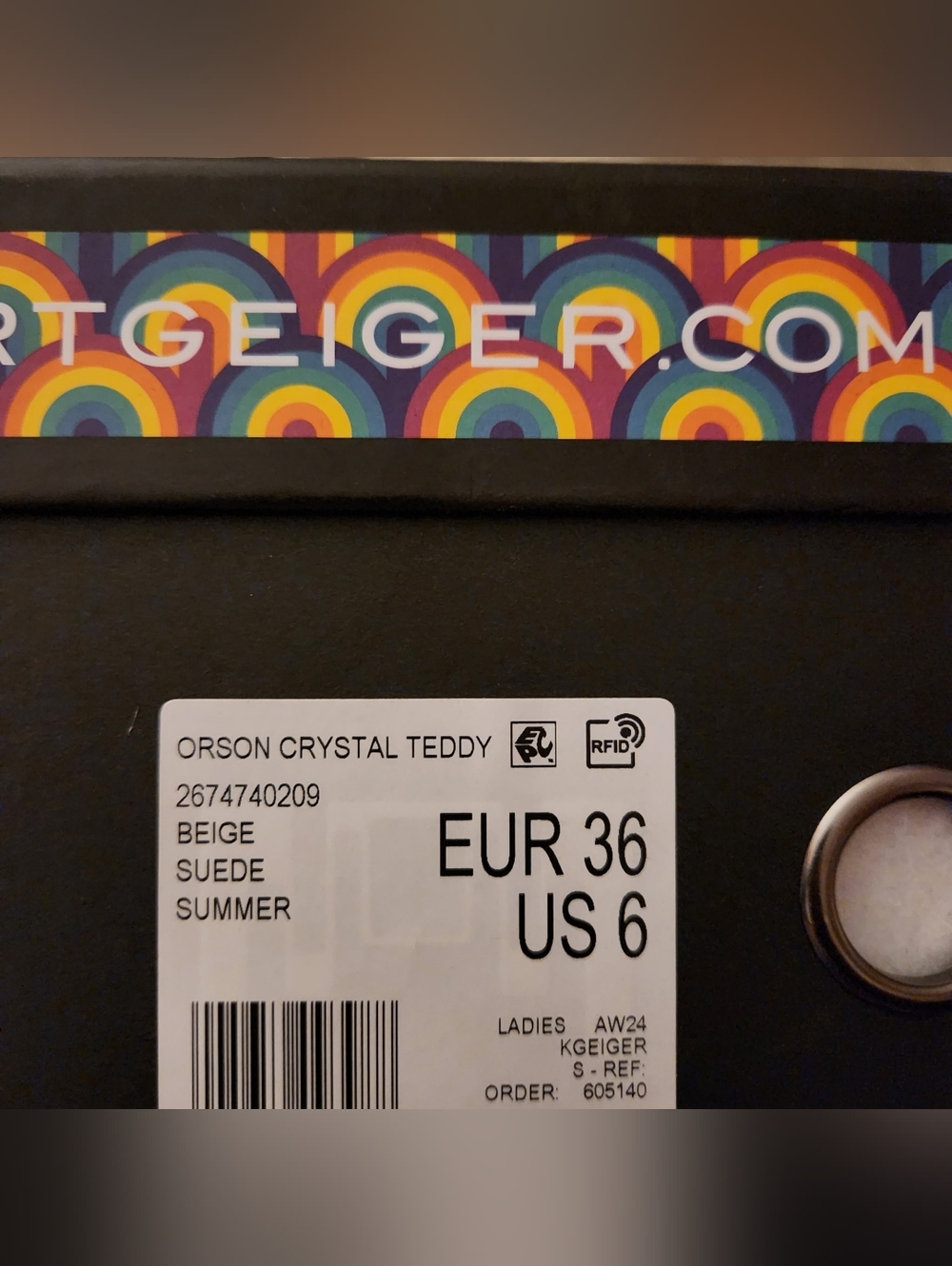 Kurt Geiger Embellished Shearling Sandals - Picture 2 of 4